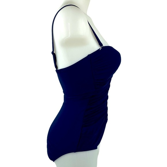 PROFILE by Gottex Lace Up Shirred Front Swimsuit - Picture 6 of 10